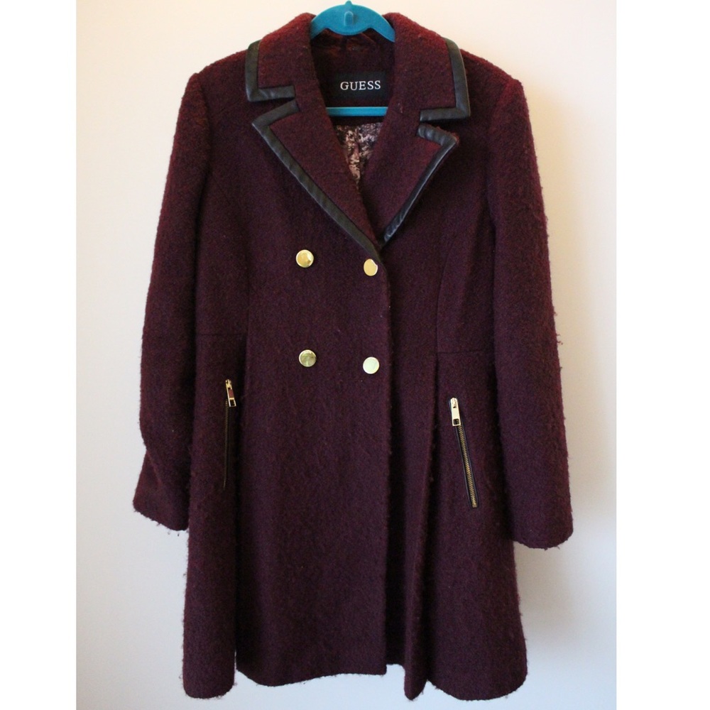 Guess Long Wool Jacket
